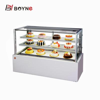 China Energy Saving Cake Easy Cleaning Cooling Display 3 Layers White Cake Refrigerator Refrigerator Display for sale