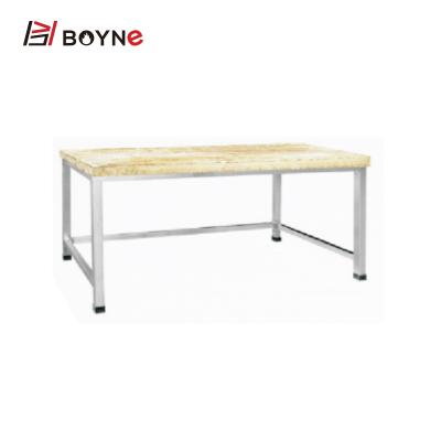 China Height Adjustable Kitchen Case Wood Surface Table Bakery Pastry Table, Stainless Steel Kitchenware for sale