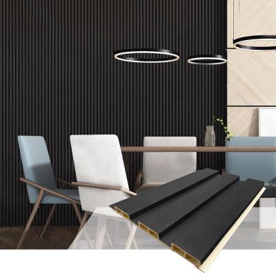 China Waterproof+ECO-Friendly+Moistureproof Household Wall Cladding Panel WPC Hollow Interior Wood Bamboo Fiber WPC Sheet Household PVC Wall Panels for sale