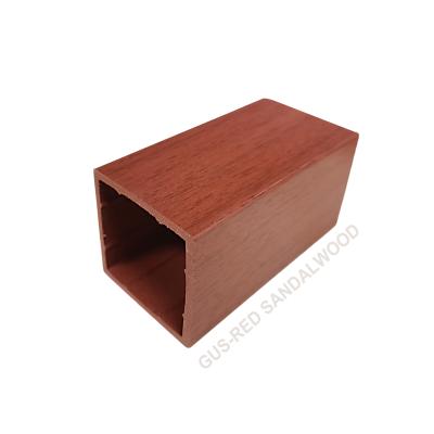 China Modern Wood Plastic Composite Wall Ceil Cladding Panel Wood WPC 50X50MM Sheet for sale