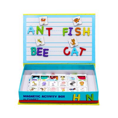 China 2022 Earlier Education Hot Selling Magnetic Letters Book Creative Magnetic Spelling Book Magnetic Box For Children for sale