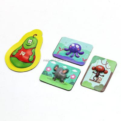 China Shape Suvenir Customized ODM OEM ODM Bar Magnet Promotional Bubble 3D Embossing PVC Magnet for sale