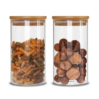 China 2020 New Products Viable Airtight Sealed Empty Kitchen Snacks Container Glass Jars For Spices for sale