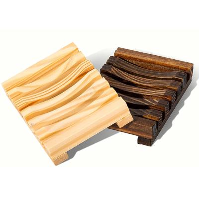 China Best Selling Sustainable Handmade Bamboo Soap Dish Holder 100% Biodegradable Zero Waste Bathroom Accessories for sale