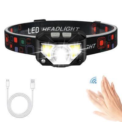 China Running Cycling Fishing Camping LED Headlight [Batteries Included] IPX45 Waterproof With Red Light 8 Modes Head Lamp For Adults And Kids for sale