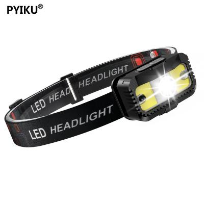 China Brightest Running Fishing LED Work Light 8 Modes Motion Sensor Camping Recycling Headlight High For Recycling for sale