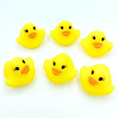 China Toy Mini Yellow Rubber Duck Bath Toy Sound Floating Duck Baby Cognitive Floating Enamel for sale