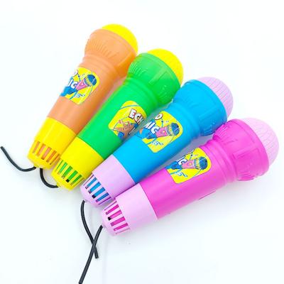 China Echo function children's toy karaoke wireless microphone toy microphone toy middle 19cm small with certificate for sale