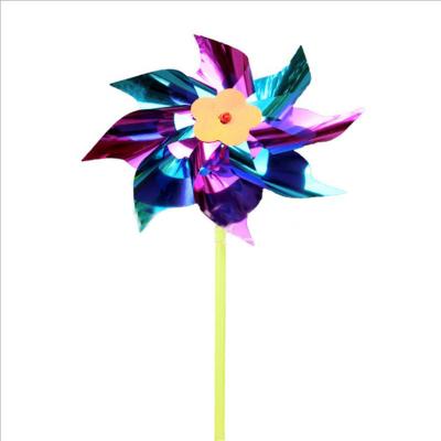 China Windmill wind moving blades will spin simple toy windmill flower wholesale sequins little small windmill gift for sale