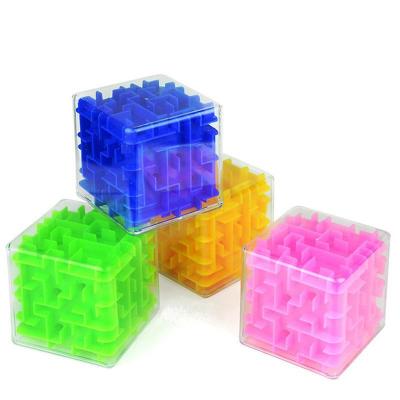 China No size3d8*8cm large cube toy balance rolling ball Labyrinth walking beads6Face entrance puzzle kindergarten gifts for sale