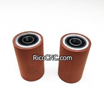 China Rubber Feed Roller 33x10x55mm with Bearing for Woodworking Edgebanding Machine for sale