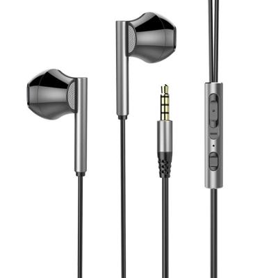 China 2021 New Arrival In-ear Sound Canceling Sport Metal Stereo Bass Earphones Wired Headphones for sale