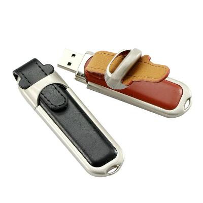 China Creative Memory 8Gb 16Gb 32Gb 64Gb Pendrive Leather Usb Stick Gift U Disk Leather Promotional Flash Drive Usb Flash Drive Embossed Logo for sale