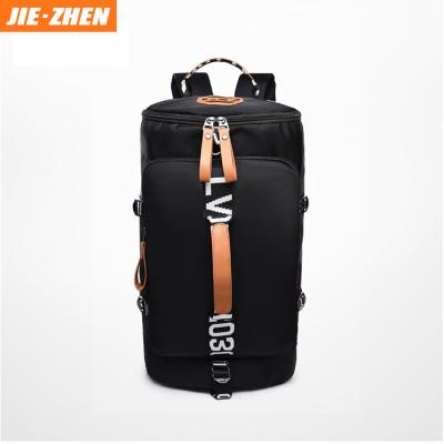 China Fashion Custom High Quality Black Color Gym Sport Bags Waterproof Travel Bag for sale