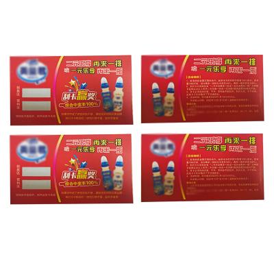 China paper & Cardboard China Manufacture Professional Scratch Card Greeting Card Manufacturers for sale