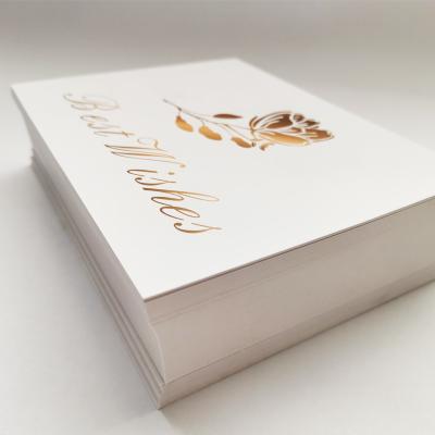 China paper & Cardboard Bronzing Wholesale Custom Greeting Cards Thank You Business for sale