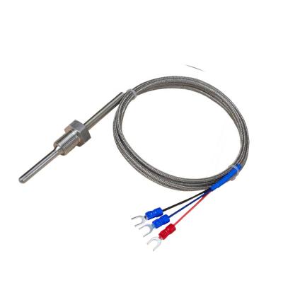 China Metal Shielded Wire ESMWZP Pt100 RTD Platinum Resistance Temperature Sensor for sale