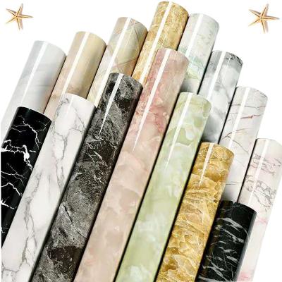 China Modern Self Adhesive Decorative Film For Kitchen Bathroom Wallpaper Marble 3d Wallpaper Waterproof Coating for sale