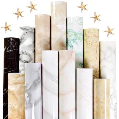 China 2021 High Quality Waterproof+ECO-Friendly Easy To Clean Self Adhesive PVC Wallpaper Marble Wallpaper For Kitchen for sale