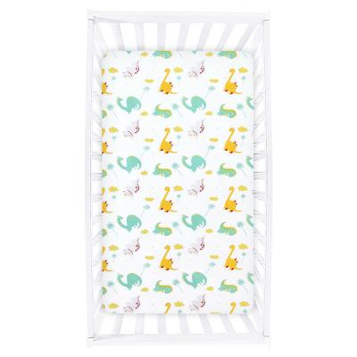 China Custom Copy Anti-Pilling Fitted Crib Sheet, 100% Organic Cotton Muslin Baby Crib Sheets For Standard Child And Toddler Mattresses for sale