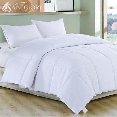 China Polyester Microfiber Traditional Comforter Down Alternative Comforter XL White Twin Comforter for sale