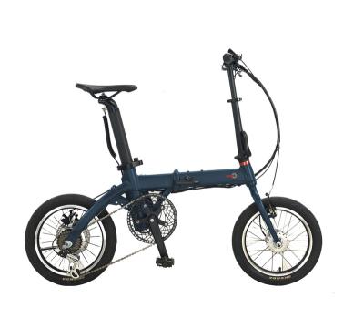 China Aluminum Alloy Folding Electric Bicycle Mini Bike 7 Speed ​​Aluminum Alloy Frame 16inch Built-in Battery Ebike 7 Speed for sale