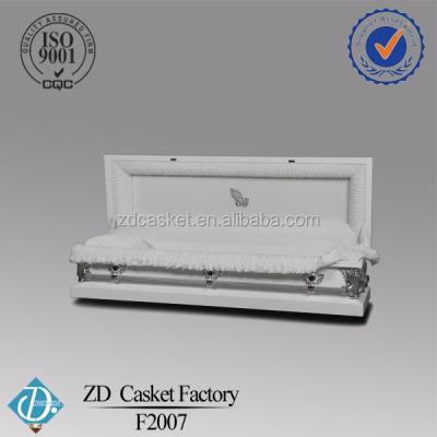 China F2007 American Style Fast Delivery High Quality Metal Coffin Exported Casket for sale