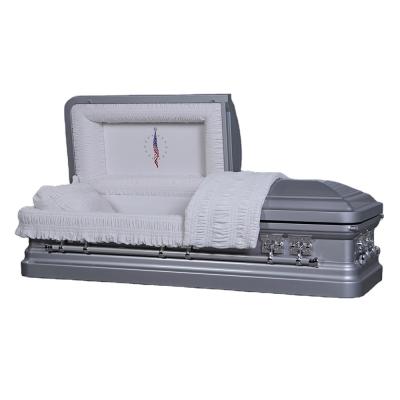 China Cheapest Price High Quality American Burial Style Metal Steel Casket For Sale (1867) for sale