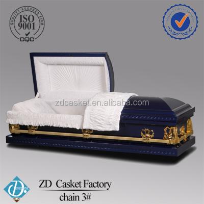 China American Style 20 Gauge Steel Caskets Burial (3# Chain) for sale