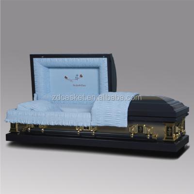 China American Style Metal Popular Chinese Coffin for sale