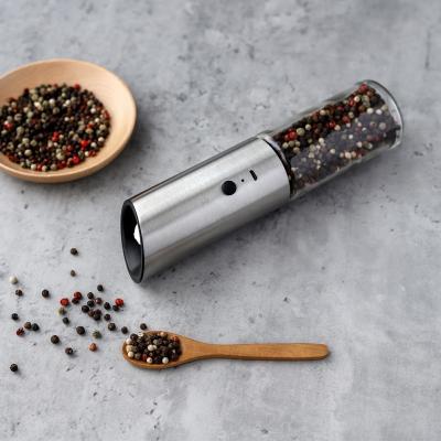 China CE Viable Automatic Salt and Pepper Grinder USB Rechargeable Adjustable Salt Pepper Mill for Gift for sale