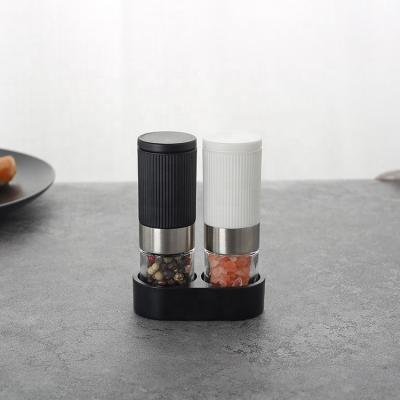 China Mini Viable Ceramic Spice Grinder Salt and Pepper Mill Grinder Salt and Pepper Grinder with Stand Salt Pepper Mill for sale