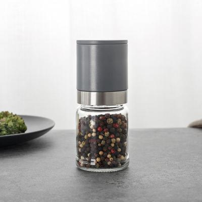 China Coloful Large Capacity 6oz Sustainable High Quality Spice Salt and Pepper Grinder with Ceramic Burrs Core for Kitchen BBQ Table for sale