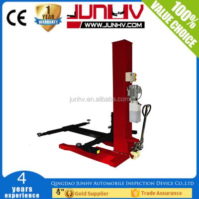 China JH-M2500 Single Post Car Lift Hydraulic Pump Underground Car Lift 2500kg for sale