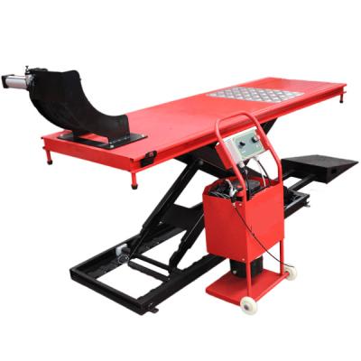 China Electric Open Lifting Capacity 700KG Hydraulic Motorcycle Scisor Lift 3000KGS for sale