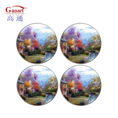 China Sustainable Design Clear Float Glass Coaster Mats Pads for Table Decoration 3000 Sets for sale