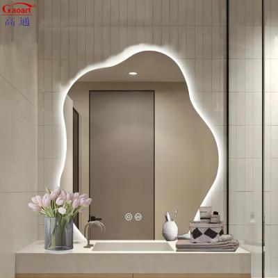 China Customized Size Genuine Backlit Wall Makeup Large Light Led Mirror for Bathroom Decor à venda