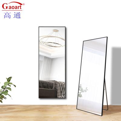 China Contemporary Style Full Length Gold Mirror for Modern Home Floor Stand Full Body Size à venda