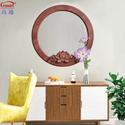 China Wooden Frame Mirror for Living Room of Contemporary Design Style Arch Wall Decor for sale