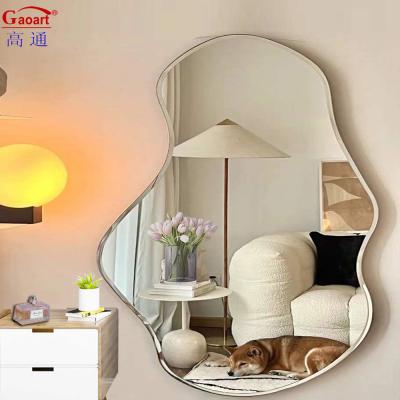 중국 Modern Design Home Decor Glass Decorative Gold Mirror for Living Room Bathroom Bedroom 판매용