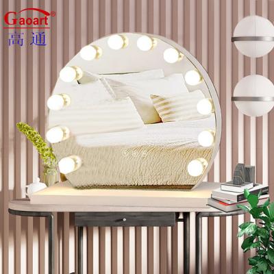 China Hollywood Chorome Light Vanity verlichtde vul Led Custom Make-up Mirror met metalen glas Te koop