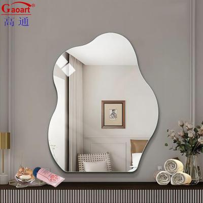 Chine Design moderne taille personnalisée Barbier Espejo Décoration pour la grande beauté Forme d'étoile salle de bain mural à vendre