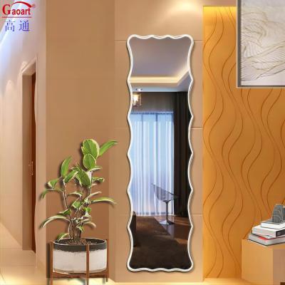 China Bevel Glass LED Sticker Full Length Mirror Bath Furniture for Home and Hotel Lighting for sale