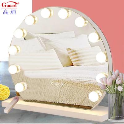 China Grote chroom LED gloeilamp Home Decor Make-up Vanity met Hollywood Mirror gegarandeerd Te koop