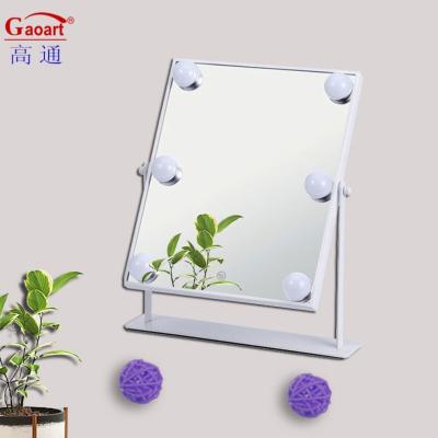 China Processing customization Yes Full Wall Light Bulb Makeup Mirror for Hair Salon Vanity for sale