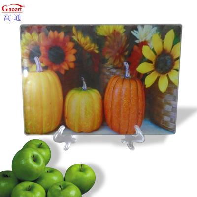 China All-Season Round Tempered Glass Kitchen Cutting Board with Customized Logo Acceptable for sale