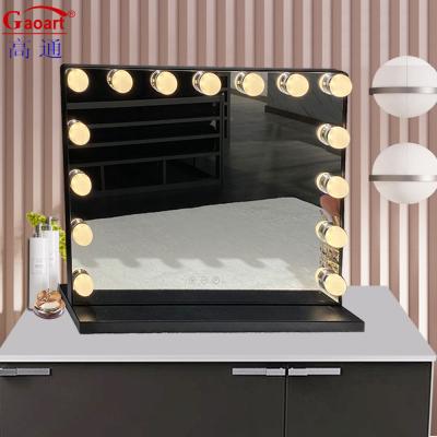 Chine Maquillage à LED Vanity dans le décor de la maison Chrome avec lampe à incandescence miroir emballage en carton individuel à vendre