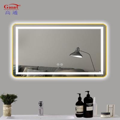 Chine Miroir de verre LED lumière miroir de salle de bain pour salon de luxe chambre à coucher salon décor de la maison à vendre