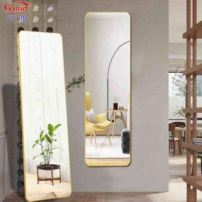 China Large Floor Mirror Craft Art Wall Decor Long Length Full Size Fashion Mirror for Home for sale