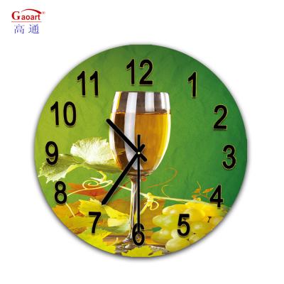 China Glass Wall Mirror Kitchen Sublimation Large Living Room Pendant Modern Decorative Home Decor Clock zu verkaufen